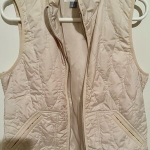 adidas Women's Beige Quilted Vest